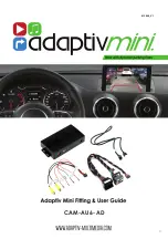 Предварительный просмотр 1 страницы Adaptiv Mini CAM-AU6-AD Fitting & User Manual