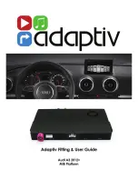 Preview for 1 page of Adaptiv AUDI A3 MIB PLATFORM Fitting & User Instructions