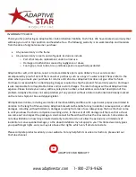 Предварительный просмотр 12 страницы Adaptive Star AXIOM ENDEAVOUR Assembly, And Care Manual