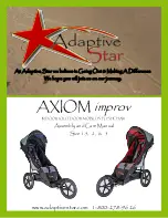 Adaptive Star AXIOM improv Assembly, And Care Manual preview