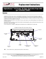 Adaptive AlphaVision III PC Series Replacement Instructions preview