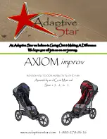 Adaptive AXIOM improv 1.5 Assembly, And Care Manual preview