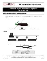 Preview for 1 page of Adaptive B series Installation Instructions Manual