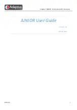 Preview for 1 page of Adaptive JUNIOR User Manual