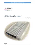 Предварительный просмотр 1 страницы Adaptrum ACRS 2.0 Quick Start Manual