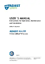 Preview for 1 page of Adast Systems AdBlue V-line 47 Series User Manual