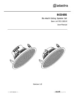 Adastra BCS65S User Manual preview