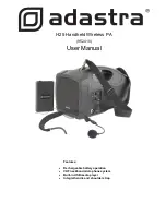 Adastra H25 User Manual preview