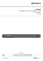 Предварительный просмотр 1 страницы Adastra MM3260 User Manual