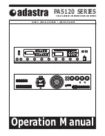 Предварительный просмотр 1 страницы Adastra PA5120RC Operation Manual