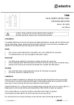 Adastra TR86 User Manual preview