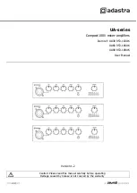 Adastra UA Series User Manual предпросмотр