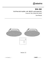 Adastra WA-210 User Manual предпросмотр