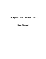 Preview for 1 page of Adata Hi-Speed USB 2.0 Flash Disk User Manual