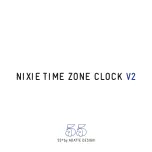 Предварительный просмотр 1 страницы ADATTE DESIGN 55 Nixie Time Zone Clocks V2 Manual