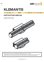 Preview for 1 page of ADB Stagelight AL2001 Instruction Manual