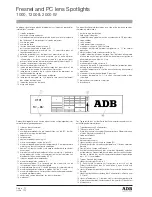 Предварительный просмотр 10 страницы ADB C 103 Instruction Manual