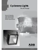 ADB cyclorama Instruction Manual предпросмотр