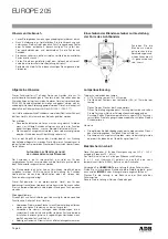 Предварительный просмотр 8 страницы ADB EUROPE 205 DN205 Instruction Manual