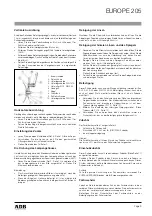 Предварительный просмотр 9 страницы ADB EUROPE 205 DN205 Instruction Manual