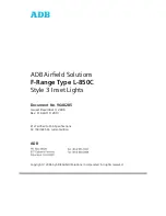 Preview for 1 page of ADB F-Range L-850C Manual