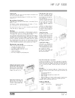 Preview for 3 page of ADB LF 1000 Instruction Manual