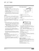 Предварительный просмотр 4 страницы ADB LF 1000 Instruction Manual