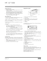 Предварительный просмотр 6 страницы ADB LF 1000 Instruction Manual