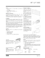 Preview for 9 page of ADB LF 1000 Instruction Manual