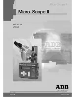 Предварительный просмотр 1 страницы ADB Micro-Scope II Instruction Manual