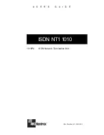 ADC Kentrox ISDN NT1 1010 User Manual предпросмотр