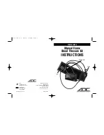 ADC 6005 Instructions Manual preview