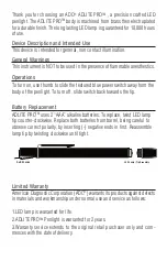 Preview for 2 page of ADC Adlite Pro Use, Care And Maintenance