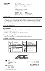 Preview for 12 page of ADC Advantage 6012N Directions For Use Manual