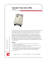 Предварительный просмотр 1 страницы ADC ClearGain Dual Inline TMAs Specification Sheet