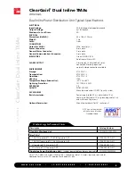 Предварительный просмотр 6 страницы ADC ClearGain Dual Inline TMAs Specification Sheet