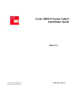 ADC Cuda 12000 Installation Manual предпросмотр