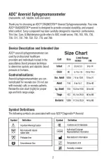 Предварительный просмотр 2 страницы ADC Diagnostix  705 Use, Care & Maintenance