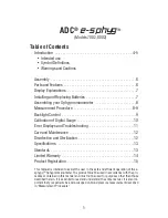 Предварительный просмотр 3 страницы ADC Diagnostix E-sphyg 7002 User Manual