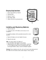 Предварительный просмотр 7 страницы ADC Diagnostix E-sphyg 7002 User Manual