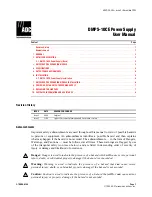ADC DMPS-10CE User Manual preview