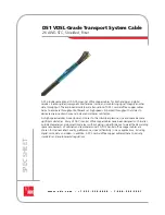 ADC DS1 VDSL-Grade Transport System Cable 103326AE Specification Sheet preview