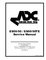 Предварительный просмотр 1 страницы ADC ES50/50 Service Manual