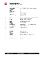 Предварительный просмотр 3 страницы ADC GSM Base Transceiver Station UltraWAVE BTS Specification Sheet