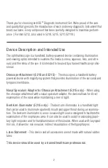 Preview for 2 page of ADC Proscope 2.5V Use, Care & Maintenance