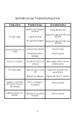 Preview for 13 page of ADC Proscope 2.5V Use, Care & Maintenance