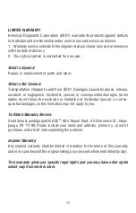 Preview for 16 page of ADC Proscope 2.5V Use, Care & Maintenance