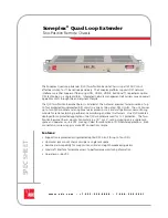 ADC Soneplex Soneplex Quad Loop Extender Specification Sheet preview