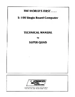 Предварительный просмотр 1 страницы ADC Super Quad S-100 Technical Manual