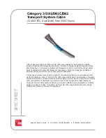 ADC Transport System Cable DS1C Specification Sheet preview